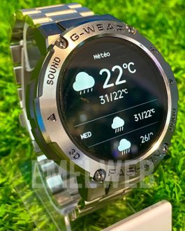 SMARTWATCH K28 en acier inoxydable noir